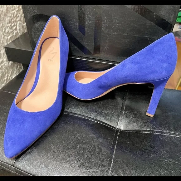 NWT Naturalizer/27 Edit Alanna Suede Pumps (7.5 WIDE) - Picture 2 of 9